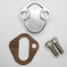 Fuel Pump Block-Off Plate: Anodised Billet Alloy