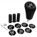SAAS Leather Gear Shifter Knob with 8 patterns : suit Manual Transmission