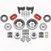 Wilwood Dyna-lite Pro 11'' 4-piston Disc Brake Conversion : RED : 1965-72 C-body Dodge & Plymouth (drilled/slotted)