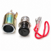 Universal Cigarette Lighter and Socket : 12 Volt : No Light : Mount hole 22-25mm max panel thickness 6mm