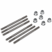Rocker Cover Stud & Chrome Nut Set : suit Hemi 6 (w/alloy cover)