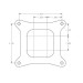 Classic Street Holley Carburettor : 465 CFM : 4160  : Vacuum Secondaries : 4 Barrel : Electric choke : Gasoline :  Gold Dichromate :  Aluminum