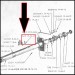 Reproduction Reverse Switch Actuator Clip (on Steering Column) : suit VC/VE/VF/VG