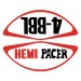 "Hemi Pacer / 4-BBL" Air Cleaner Decal : suit VG Pacer E34 (original part#s 3547055, 3543225)
