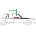 FRONT SET of Door Glass Window Weather Strips : suit AP5/AP6/VC Sedan & Wagon