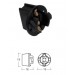 Dash Instrument Panel Globe Socket : 5/8" : Twist-Lock type (for T10/T15 wedge globe)