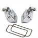 Front Exterior Door Handle & Gasket Set (cross-hatch fascia) : suit VH/VJ/VK/CL/CM