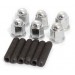 Cast Alloy Six Pack Side Plate Kit : suit Hemi 6 (Jet Hot coated)