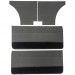 Reproduction Door Trim Set : Black w/ black carpet : Trim Code X2 : suit Charger 770/E55 option