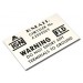 Email Voltage Regulator Warning Decal : suit VG/VH