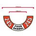 Custom "245 Four-Barrel" Air Cleaner Decal