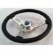 Nostalgia Series - Leather Steering Wheel Kit : Includes Mount Plate and Mopar Chrome Centre Cover : Suits AP5/AP5/VC/VE/VF