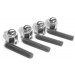 Side Plate Chrome Dome Head Nut & Stud Set : suit Hemi 6